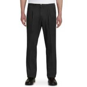 Savane Dark Green Pleated Cuffed Dress Pants Size 33x30